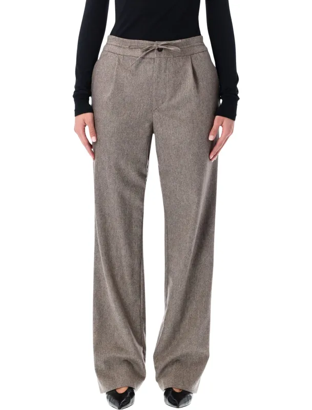 LOULOU DE SAISON HARLEM WOOL-BLEND FLANNEL TROUSERS sold by Lord & Taylor