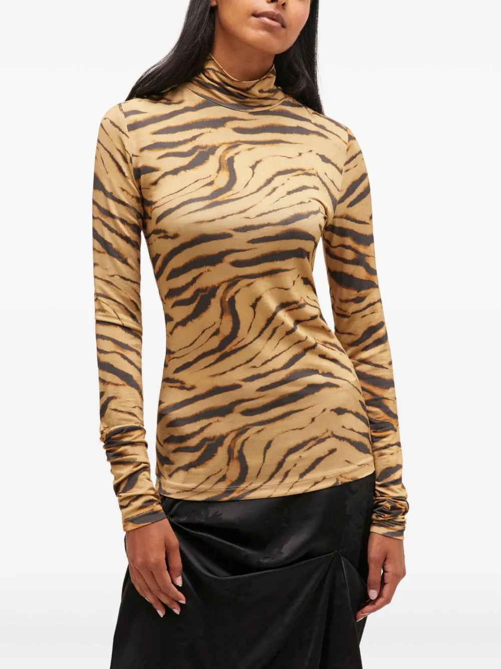 PRINTED STRETCH VISCOSE TOP sold by Lord & Taylor product image thumbnail 2