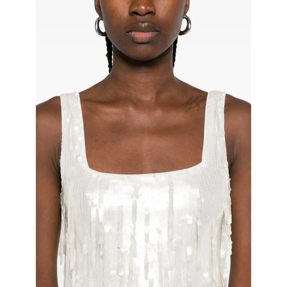 Staud White Sequin Dress sold by Lord & Taylor product image thumbnail 2