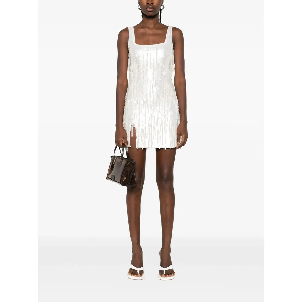 Staud White Sequin Dress sold by Lord & Taylor product image thumbnail 3