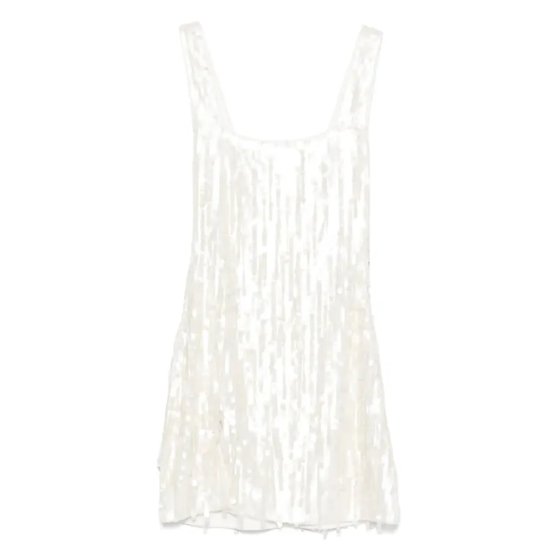 Staud White Sequin Dress sold by Lord & Taylor