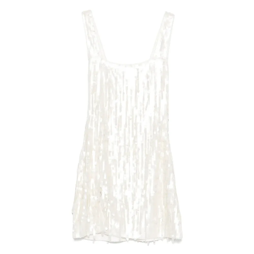 Staud White Sequin Dress sold by Lord & Taylor