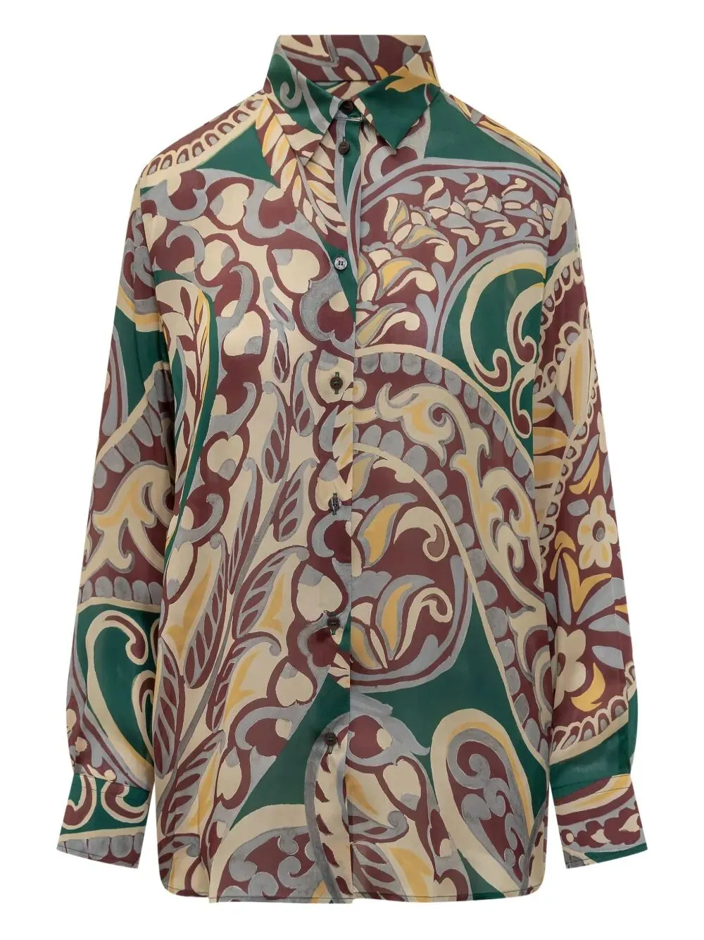 PAISLEY-PRINT SILK SHIRT sold by Lord & Taylor