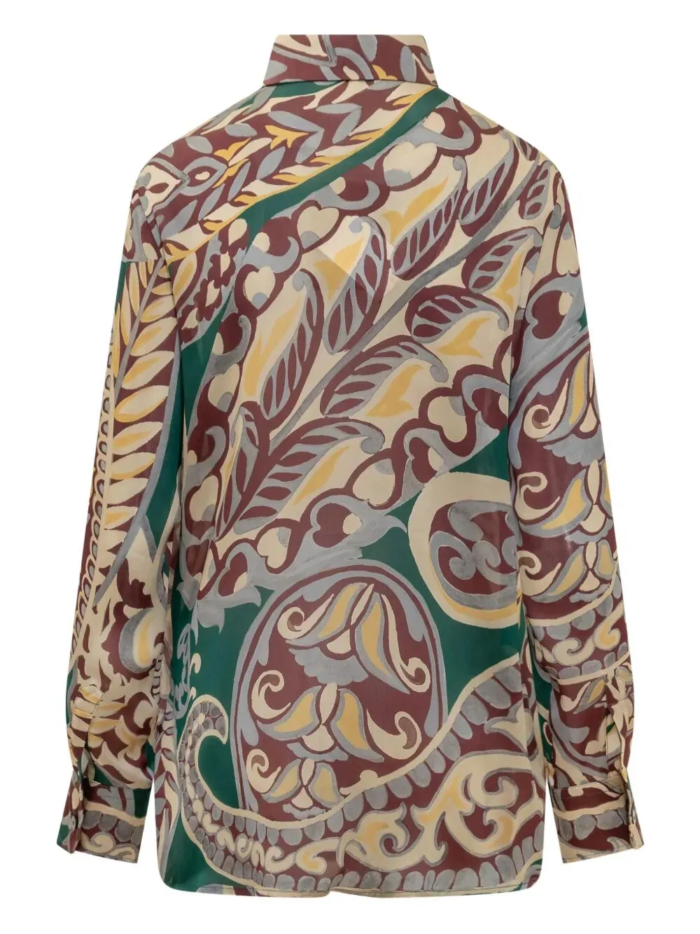 PAISLEY-PRINT SILK SHIRT sold by Lord & Taylor product image thumbnail 2
