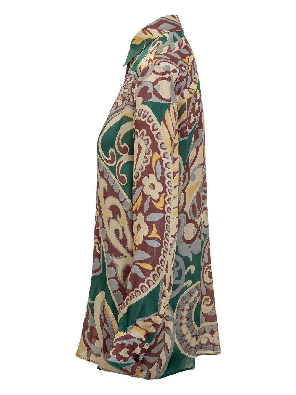 PAISLEY-PRINT SILK SHIRT sold by Lord & Taylor product image thumbnail 3