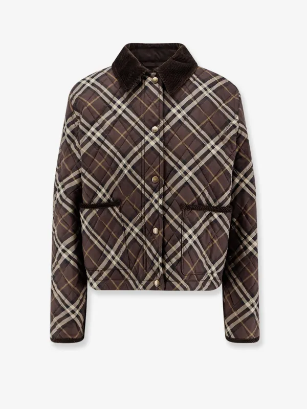 Padded Cotton Jacket with Check Pattern sold by Lord & Taylor
