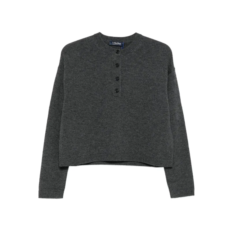 Max Mara Grey Sweater sold by Lord & Taylor