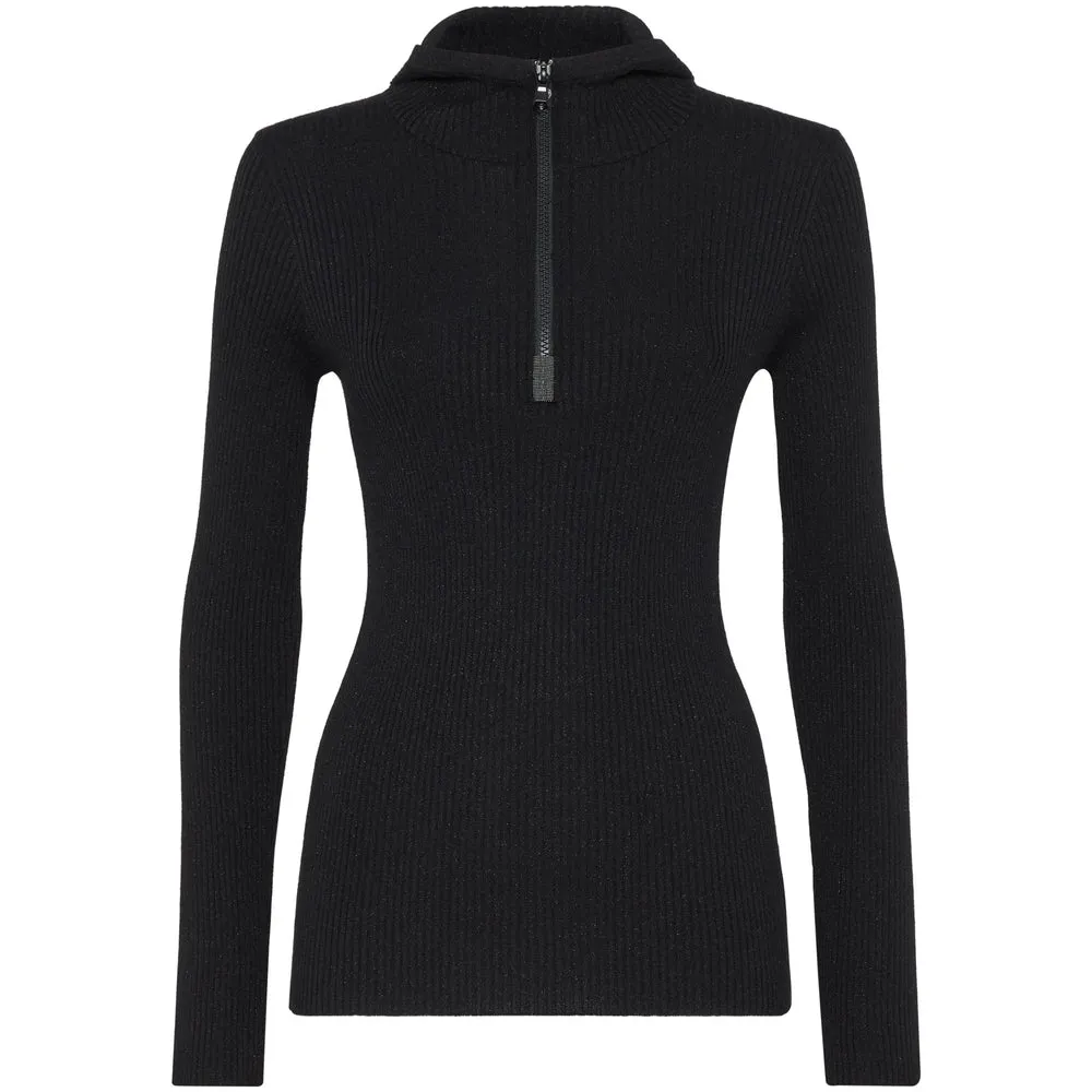 Brunello Cucinelli Black Cashmere Blend Sweater sold by Lord & Taylor