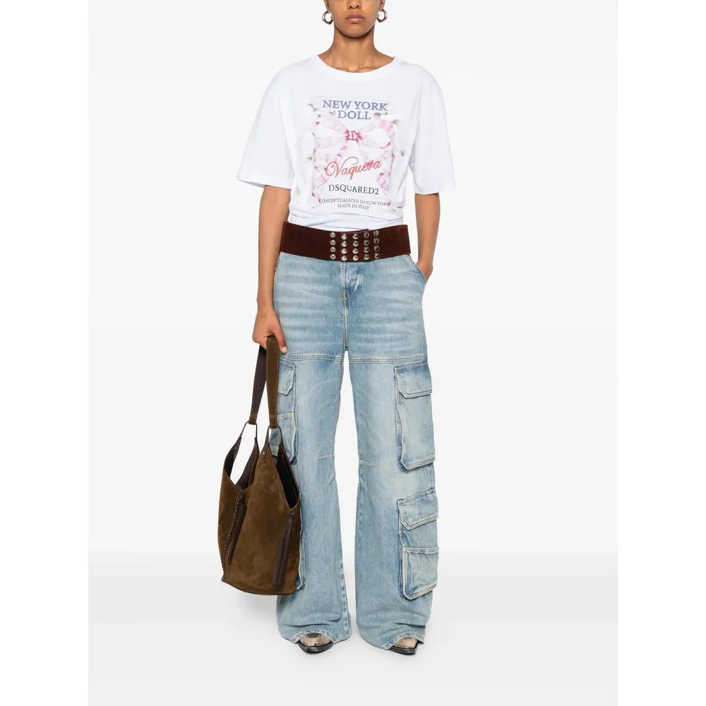 Dsquared2 White T-Shirt sold by Lord & Taylor product image thumbnail 4