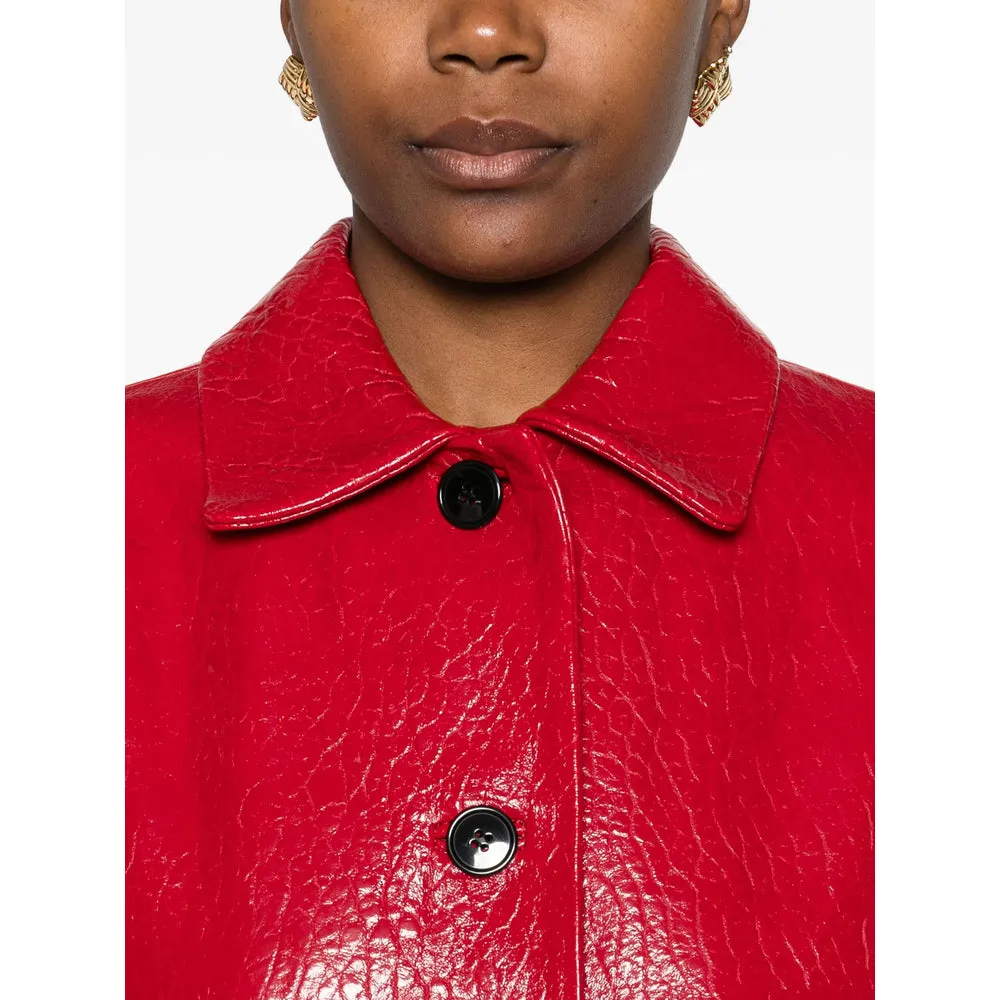 Red Leather Jacket sold by Lord & Taylor product image thumbnail 4