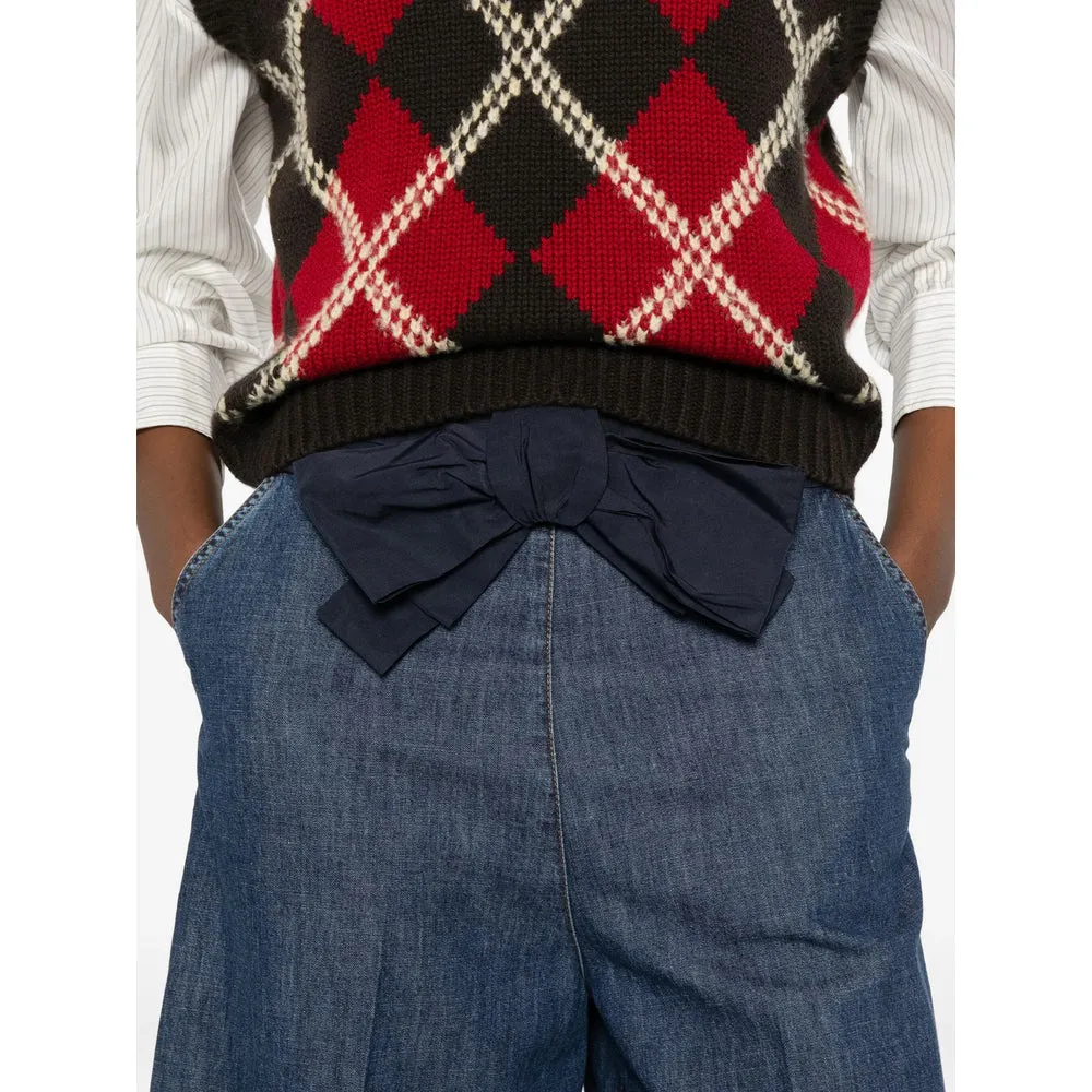 Blue Denim Shorts with Bow Detail sold by Lord & Taylor product image thumbnail 2