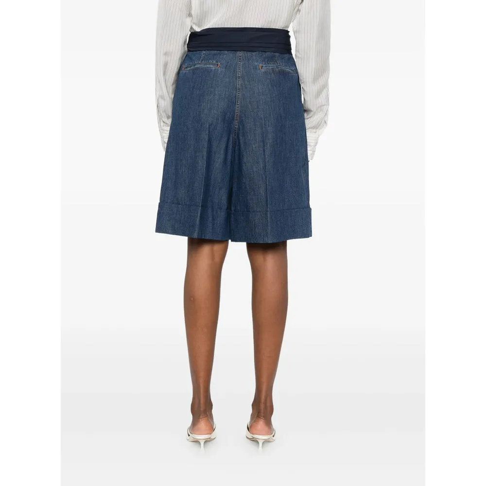 Blue Denim Shorts with Bow Detail sold by Lord & Taylor product image thumbnail 3