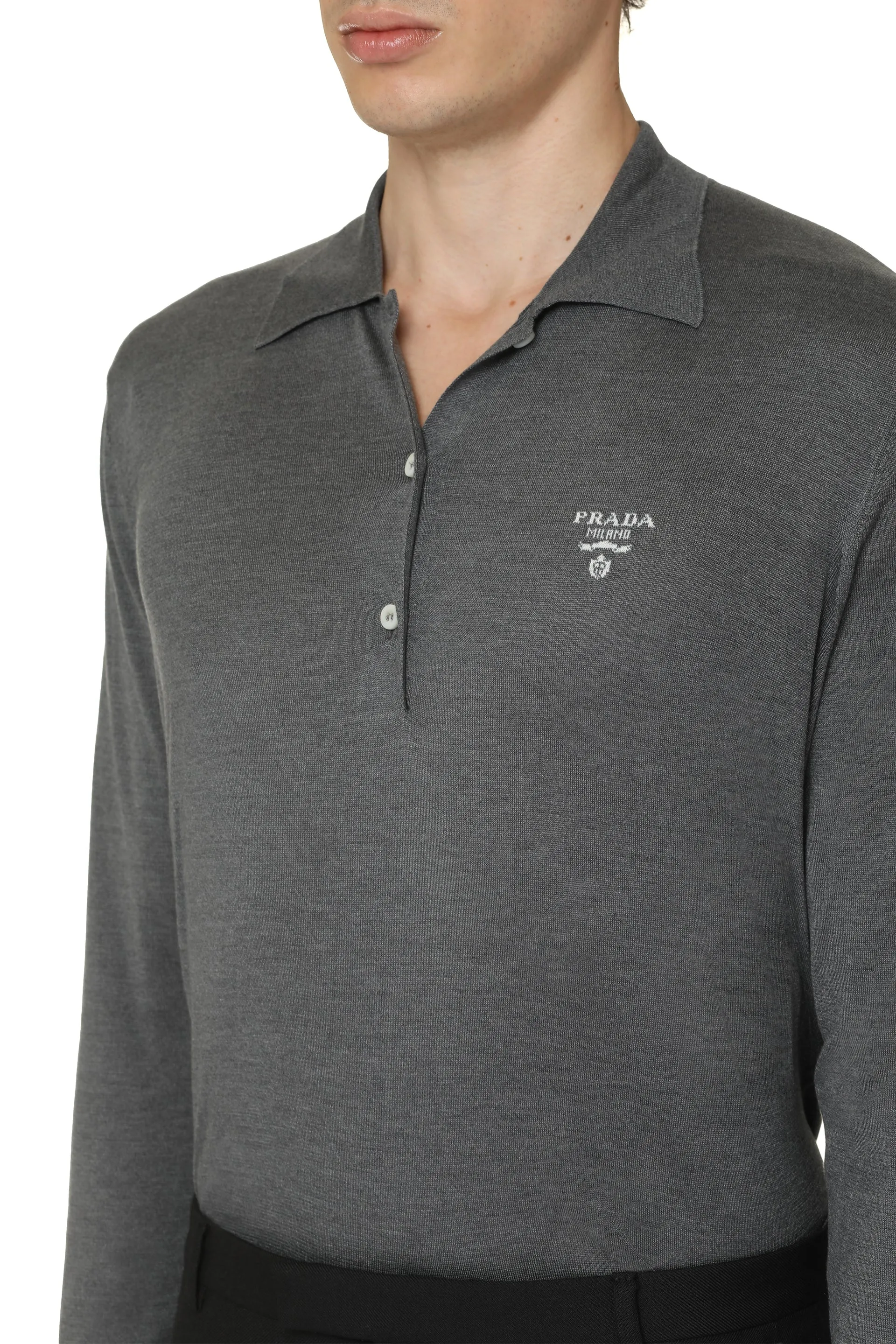 Polo Shirt Long Sleeve Grey sold by Lord & Taylor product image thumbnail 5