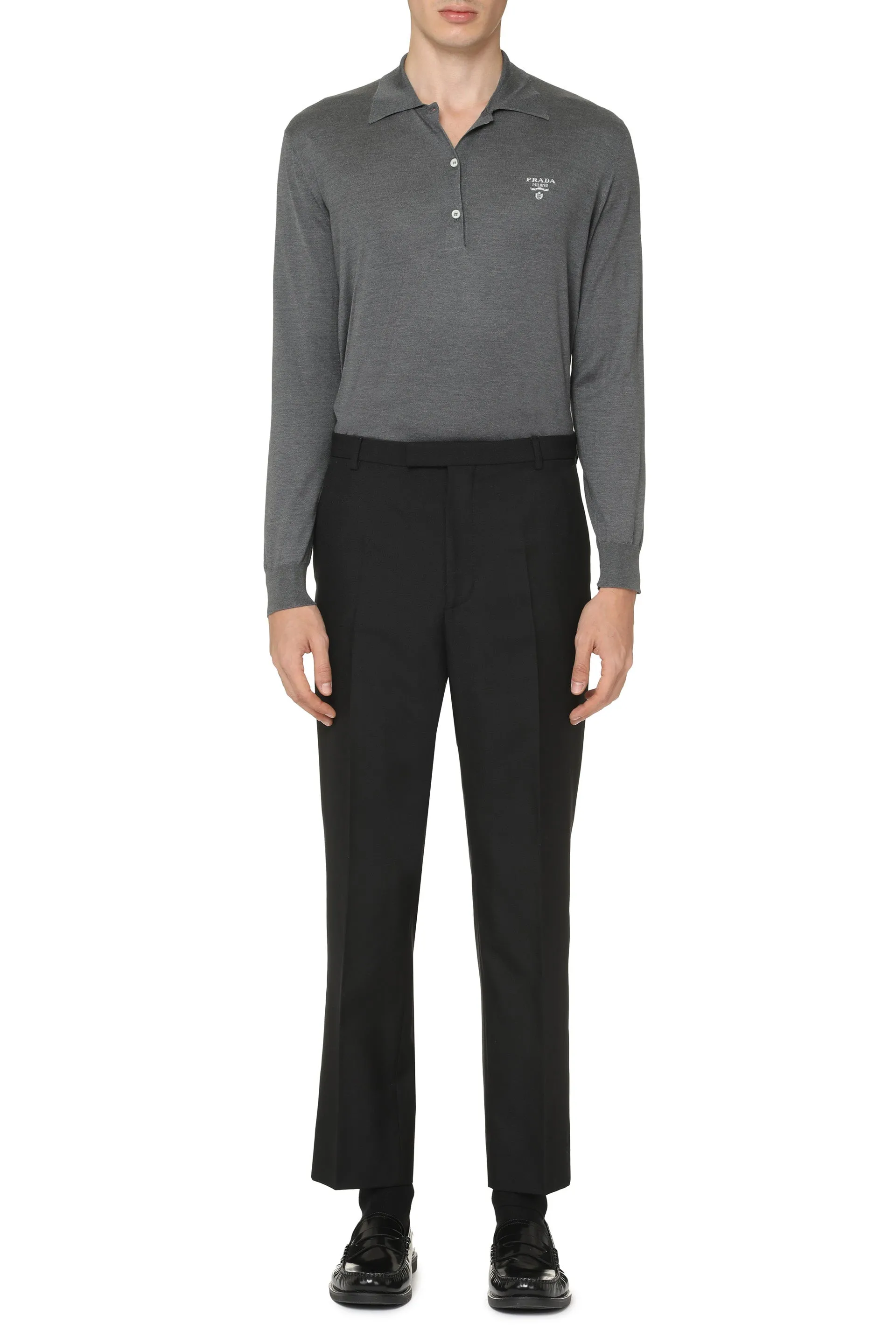 Polo Shirt Long Sleeve Grey sold by Lord & Taylor product image thumbnail 3