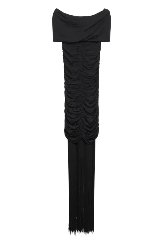 Off-Shoulder Draped Midi Dress sold by Lord & Taylor