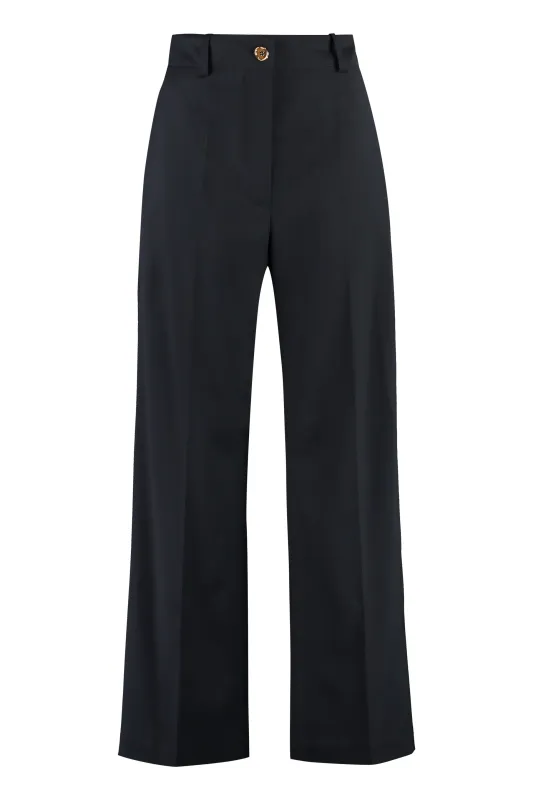 Virgin Wool Wide-Leg Trousers sold by Lord & Taylor