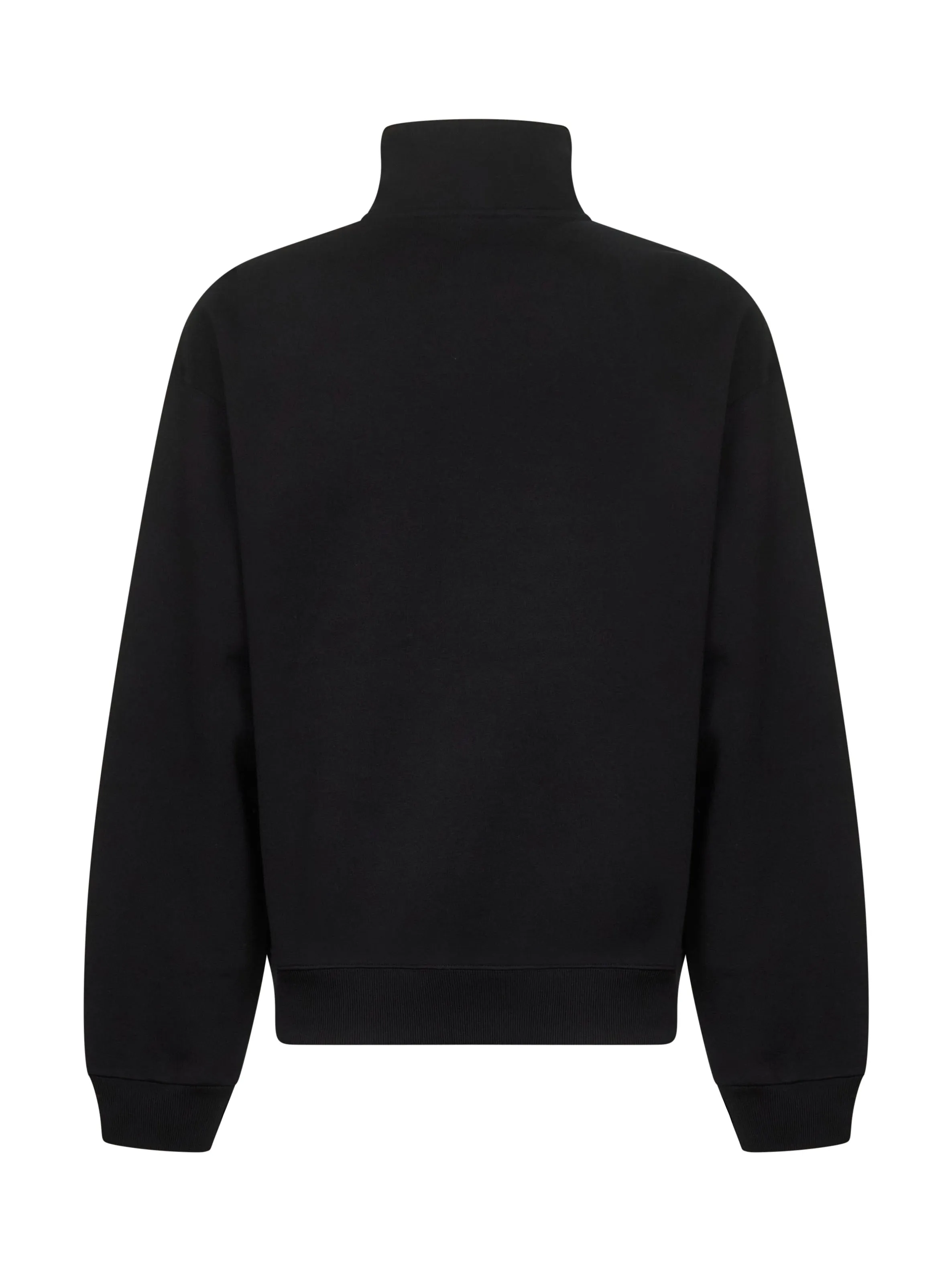 Black Gros Grain Zipped Rollneck Sweatshirt sold by Lord & Taylor product image thumbnail 2