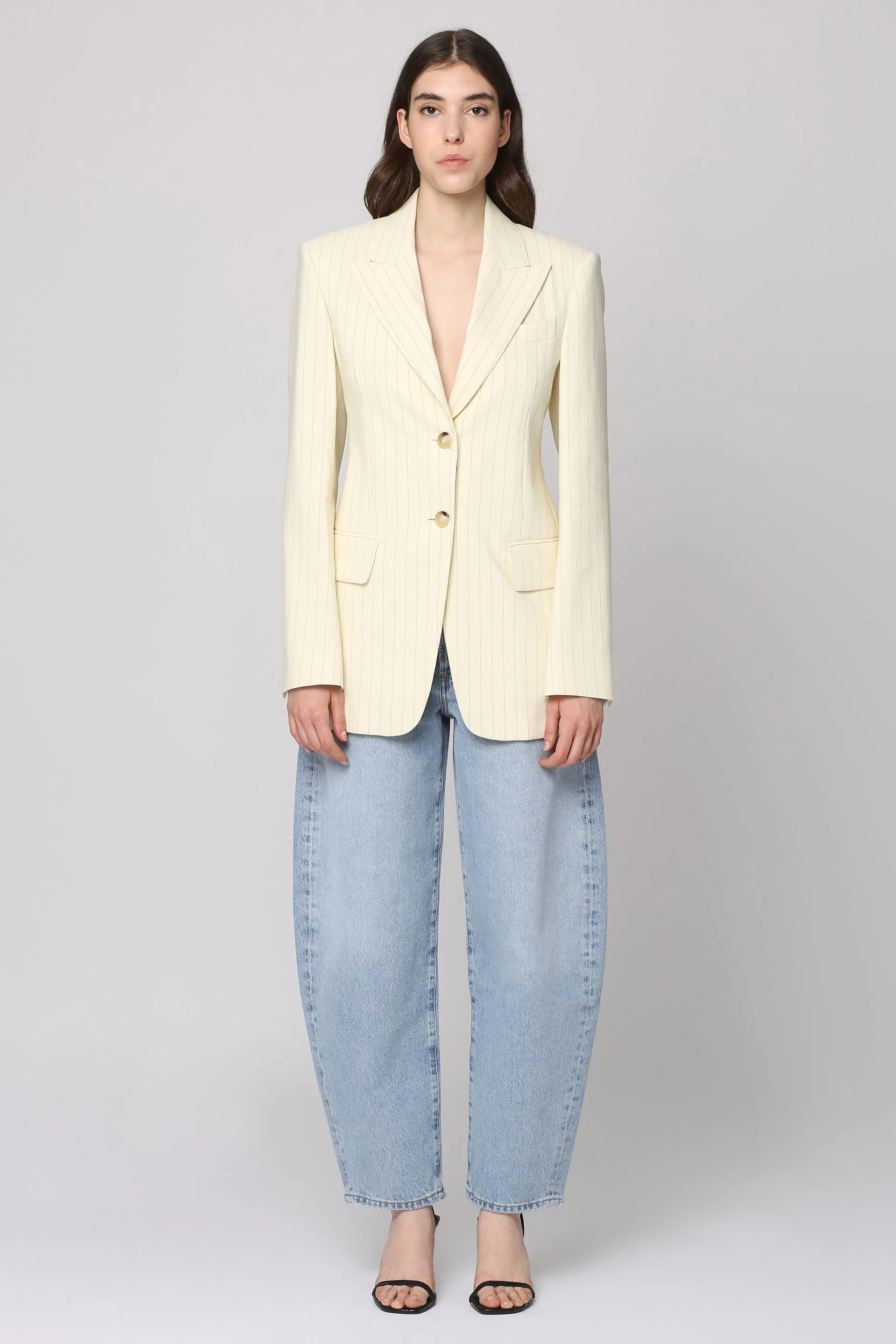 Pinstripe Single-Breasted Two-Button Jacket sold by Lord & Taylor product image thumbnail 3