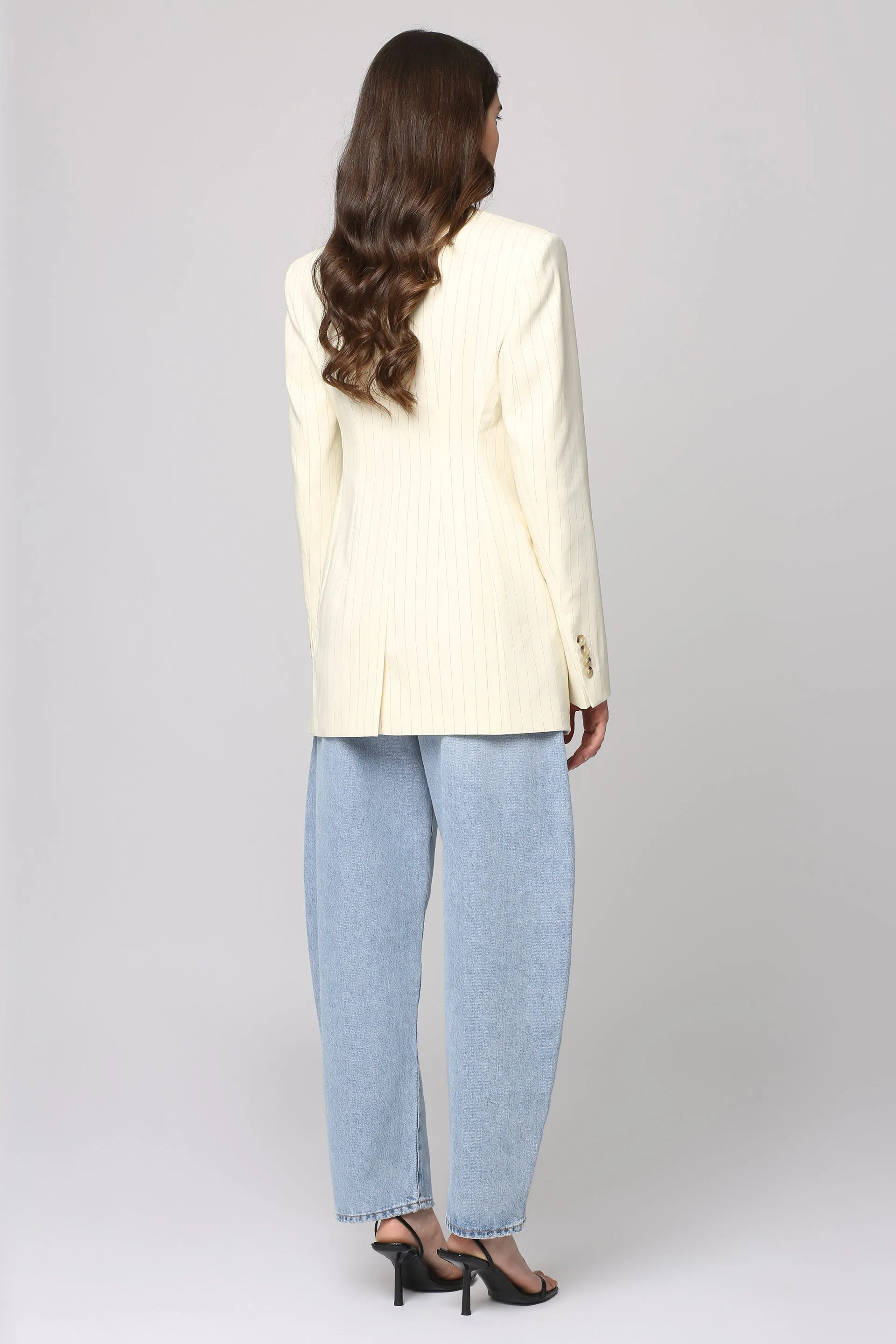 Pinstripe Single-Breasted Two-Button Jacket sold by Lord & Taylor product image thumbnail 4