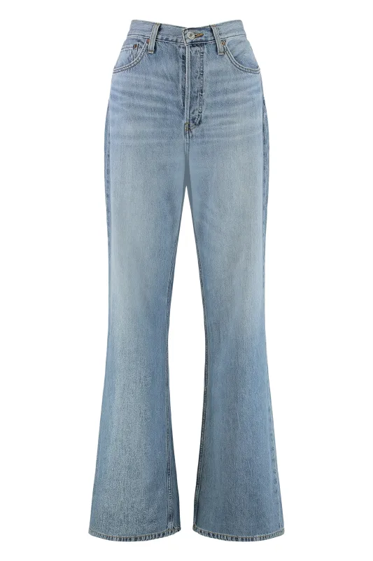 Wide-Leg Denim Jeans sold by Lord & Taylor