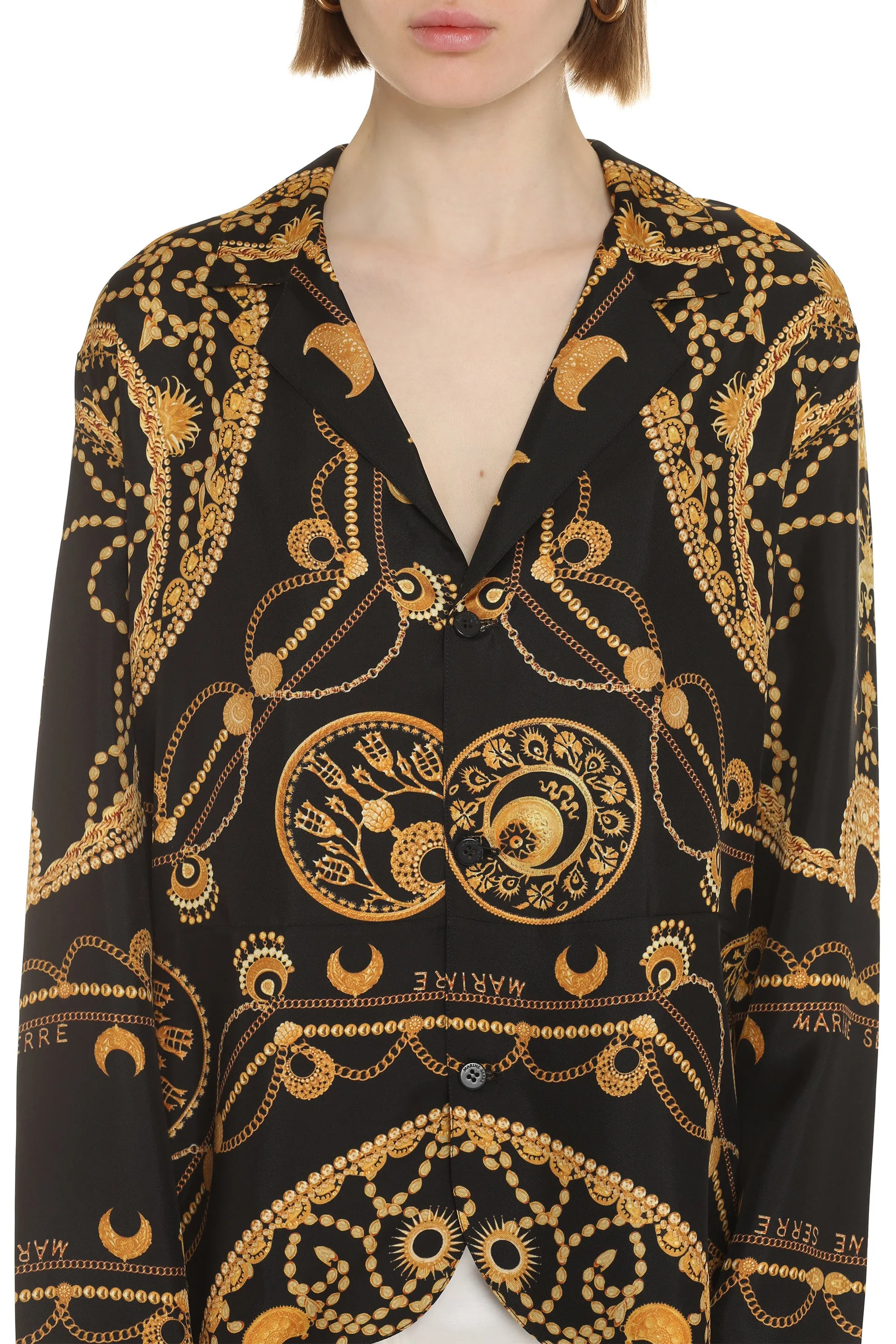 Printed Silk Shirt sold by Lord & Taylor product image thumbnail 5
