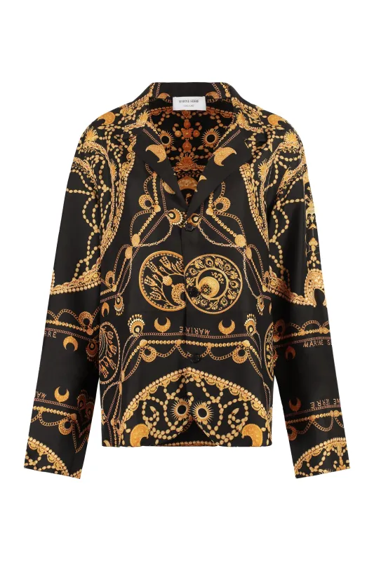Printed Silk Shirt made by Marine Serre