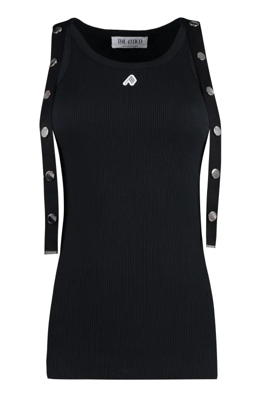 Logo Cotton Tank Top sold by Lord & Taylor