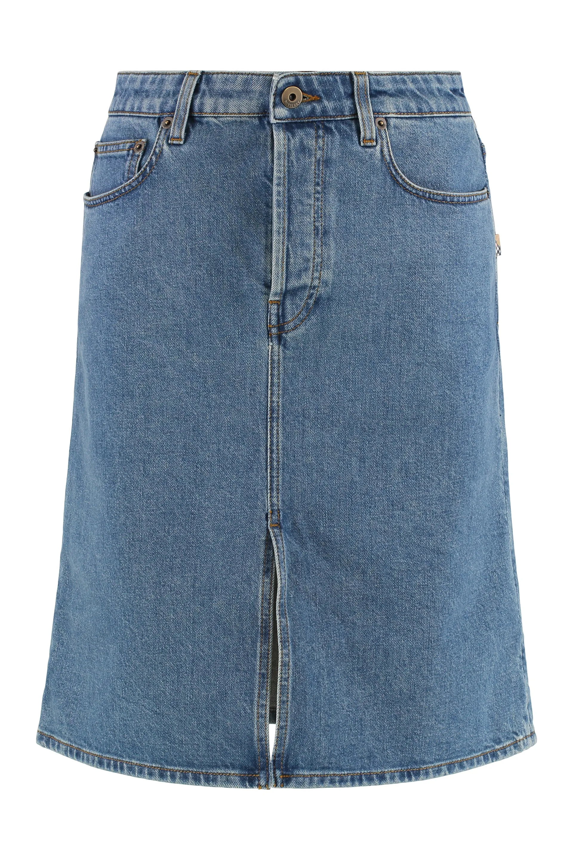 Denim Slit Skirt sold by Lord & Taylor