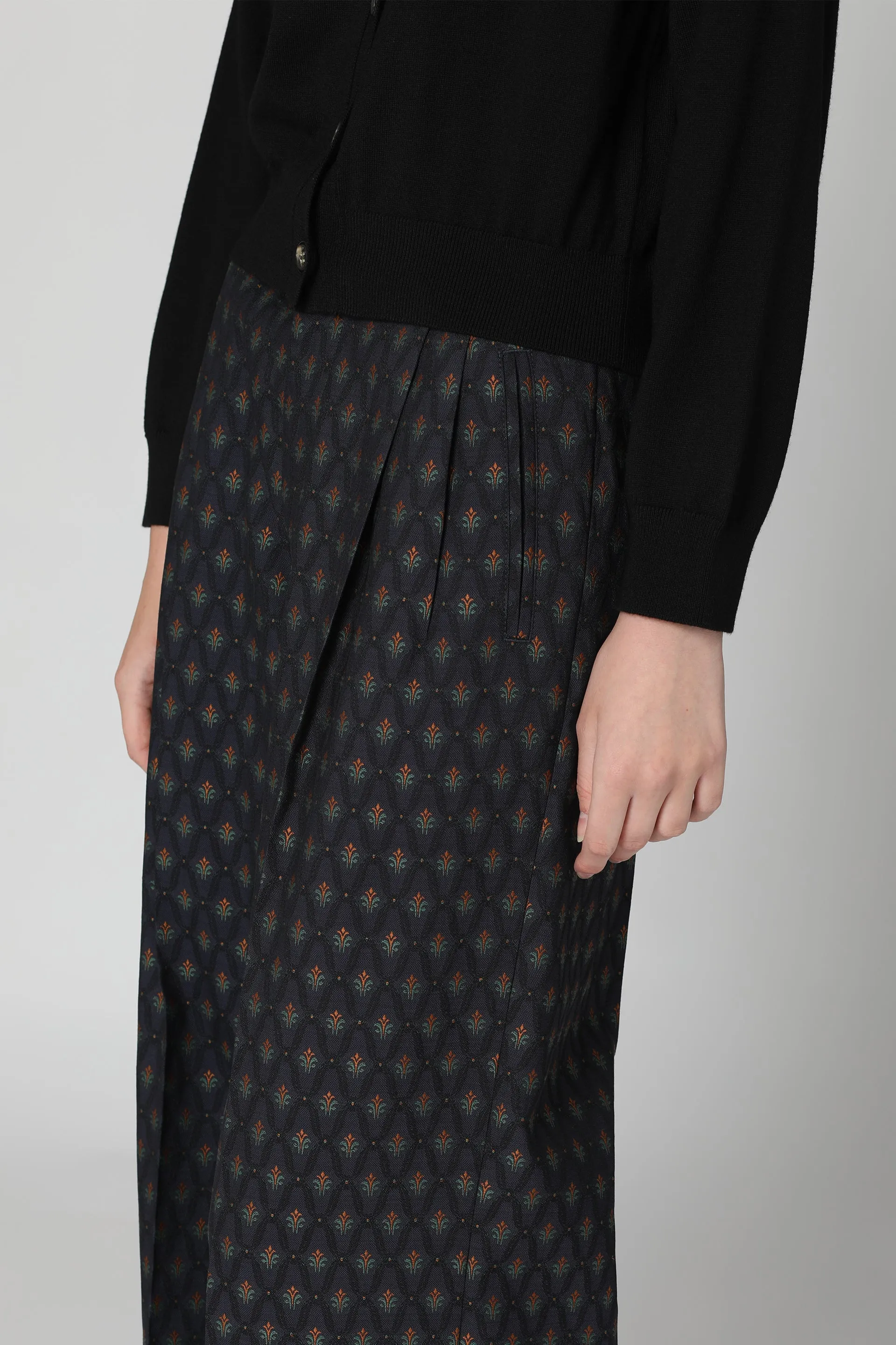 Jacquard Wide-Leg Trousers sold by Lord & Taylor product image thumbnail 3