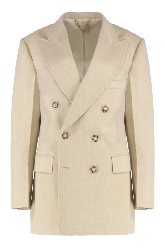 Double-Breasted Knit Jacket sold by Lord & Taylor