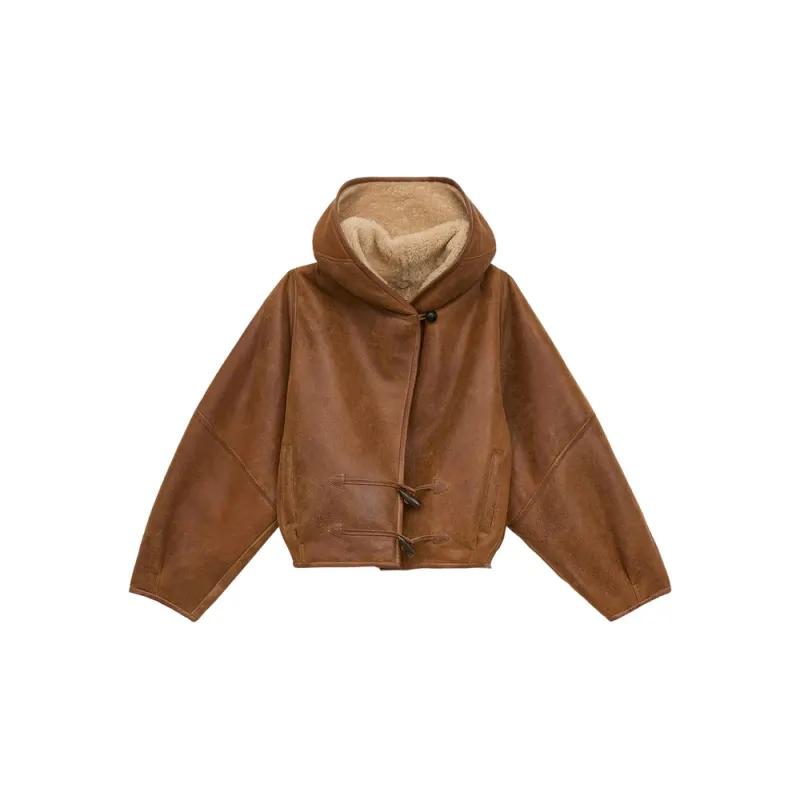 Brown Hooded Toggle Coat sold by Lord & Taylor