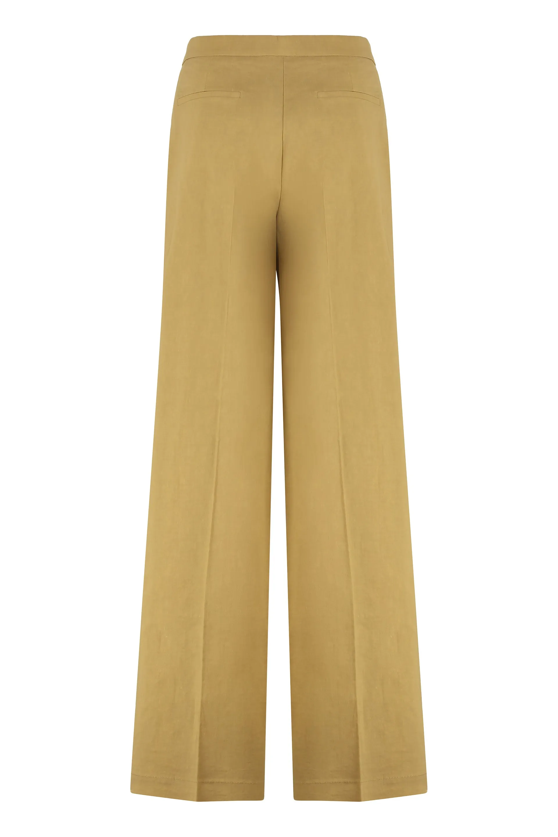 Beige Linen Straight Trousers sold by Lord & Taylor product image thumbnail 2