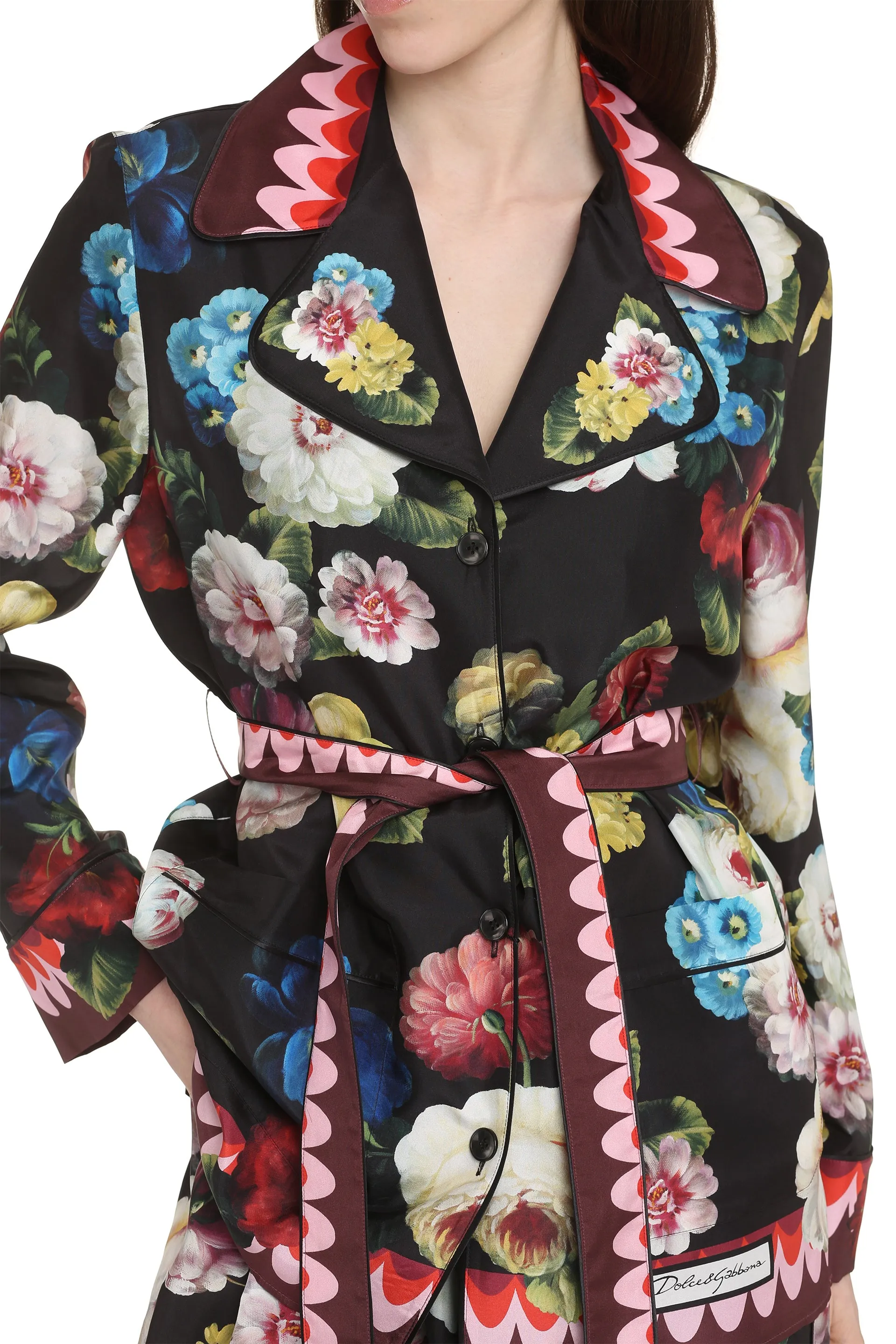 Printed Silk Pajama Blouse sold by Lord & Taylor product image thumbnail 5