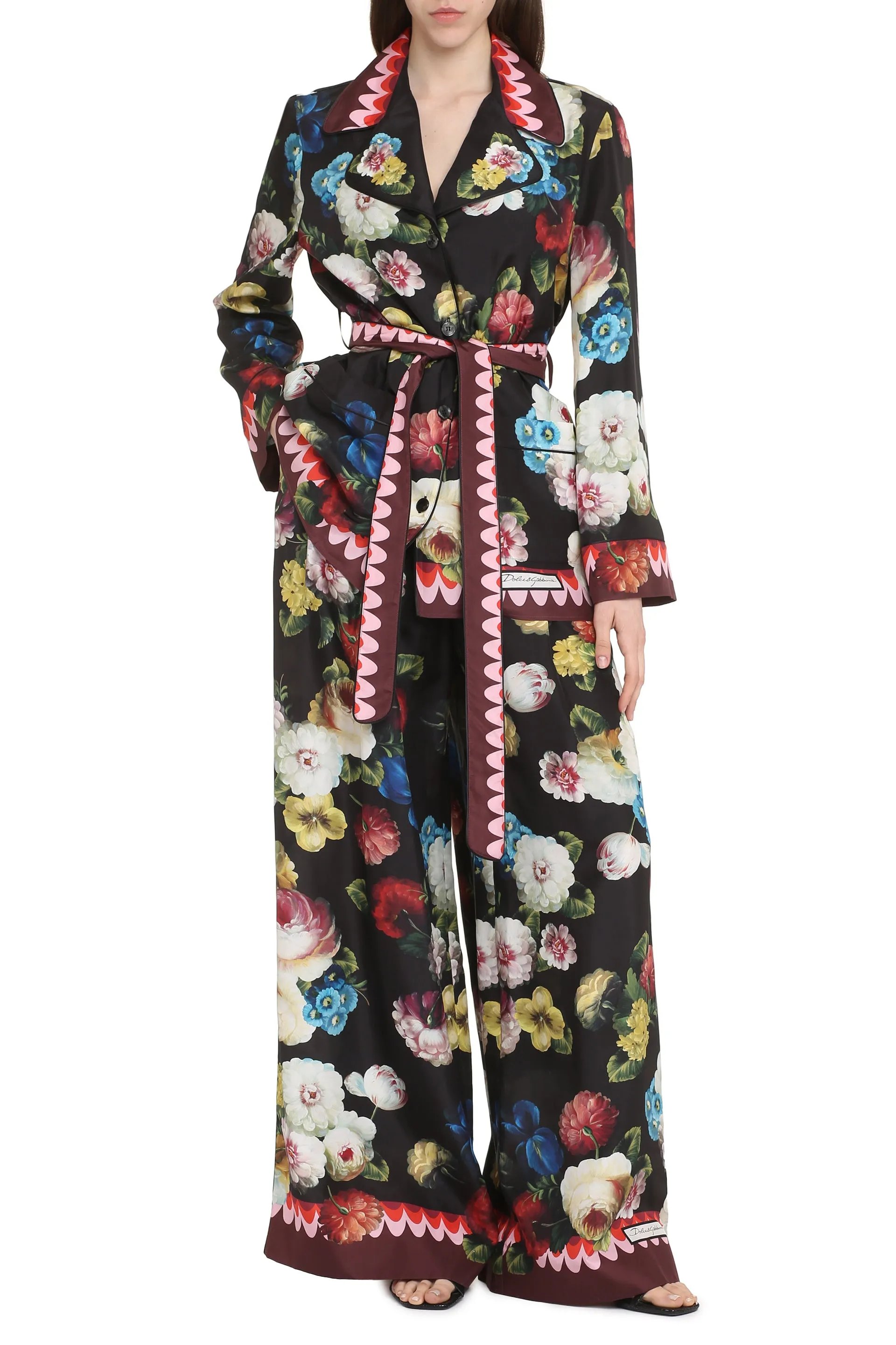 Printed Silk Pajama Blouse sold by Lord & Taylor product image thumbnail 3