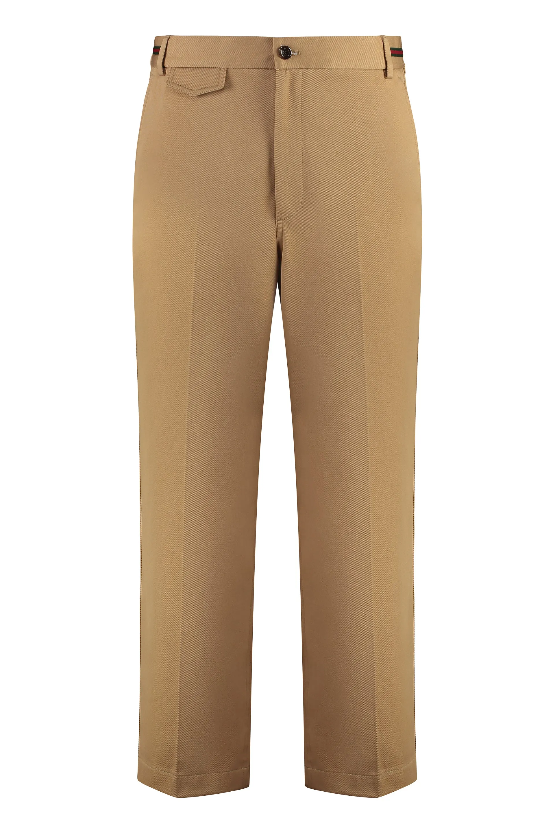 Beige Cotton Trousers sold by Lord & Taylor