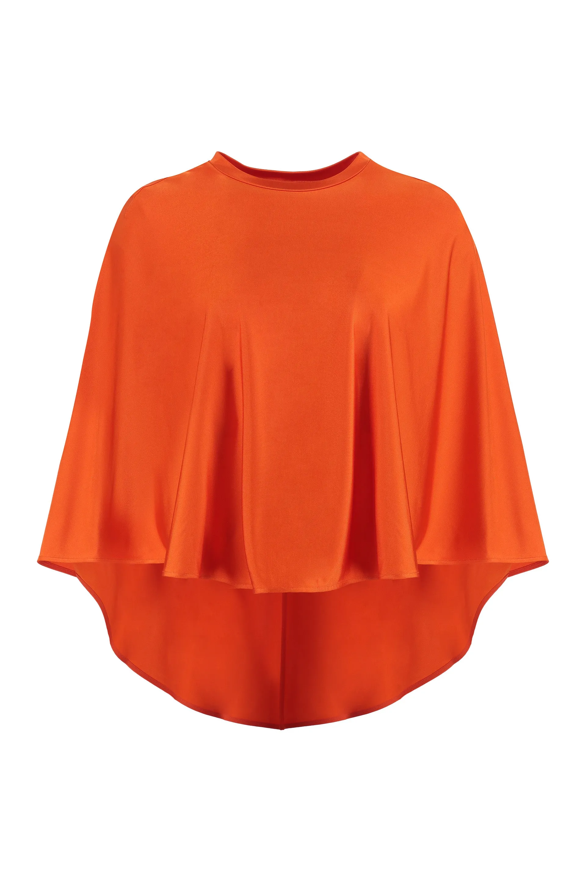 Asymmetric Orange Viscose Top sold by Lord & Taylor