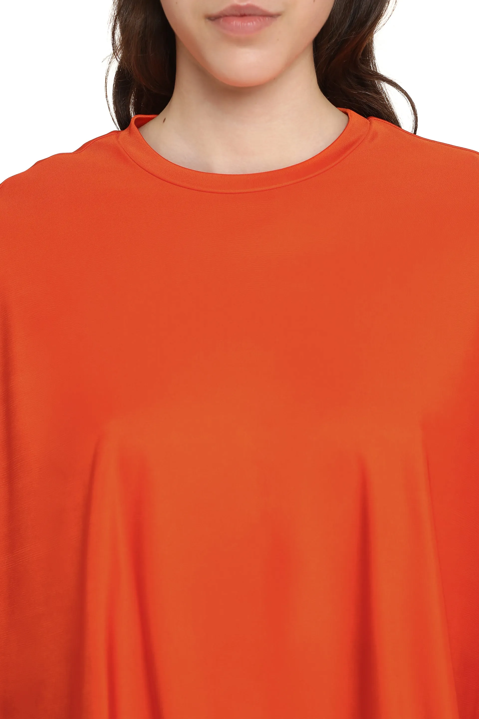 Asymmetric Orange Viscose Top sold by Lord & Taylor product image thumbnail 5