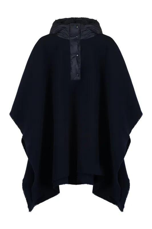 Wool Cape with Technical Inserts sold by Lord & Taylor