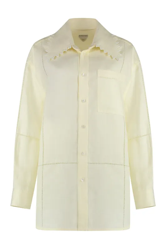 Yellow Linen Shirt sold by Lord & Taylor