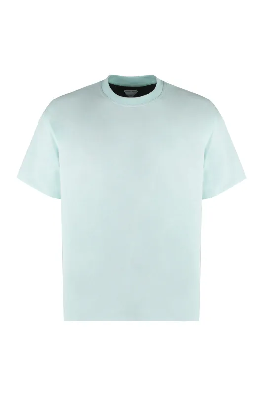 Light Blue Cotton Crew-Neck T-Shirt sold by Lord & Taylor