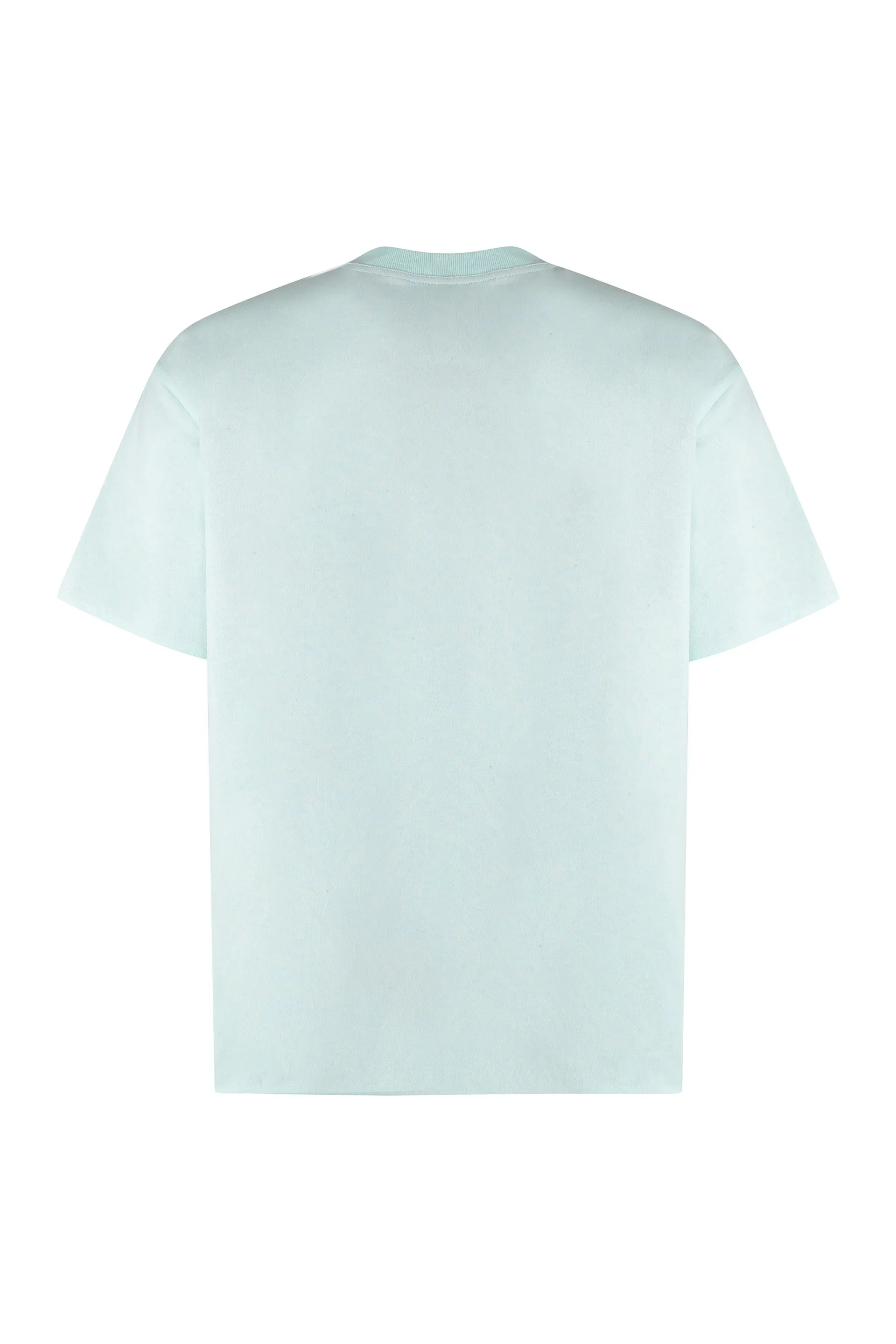Light Blue Cotton Crew-Neck T-Shirt sold by Lord & Taylor product image thumbnail 2