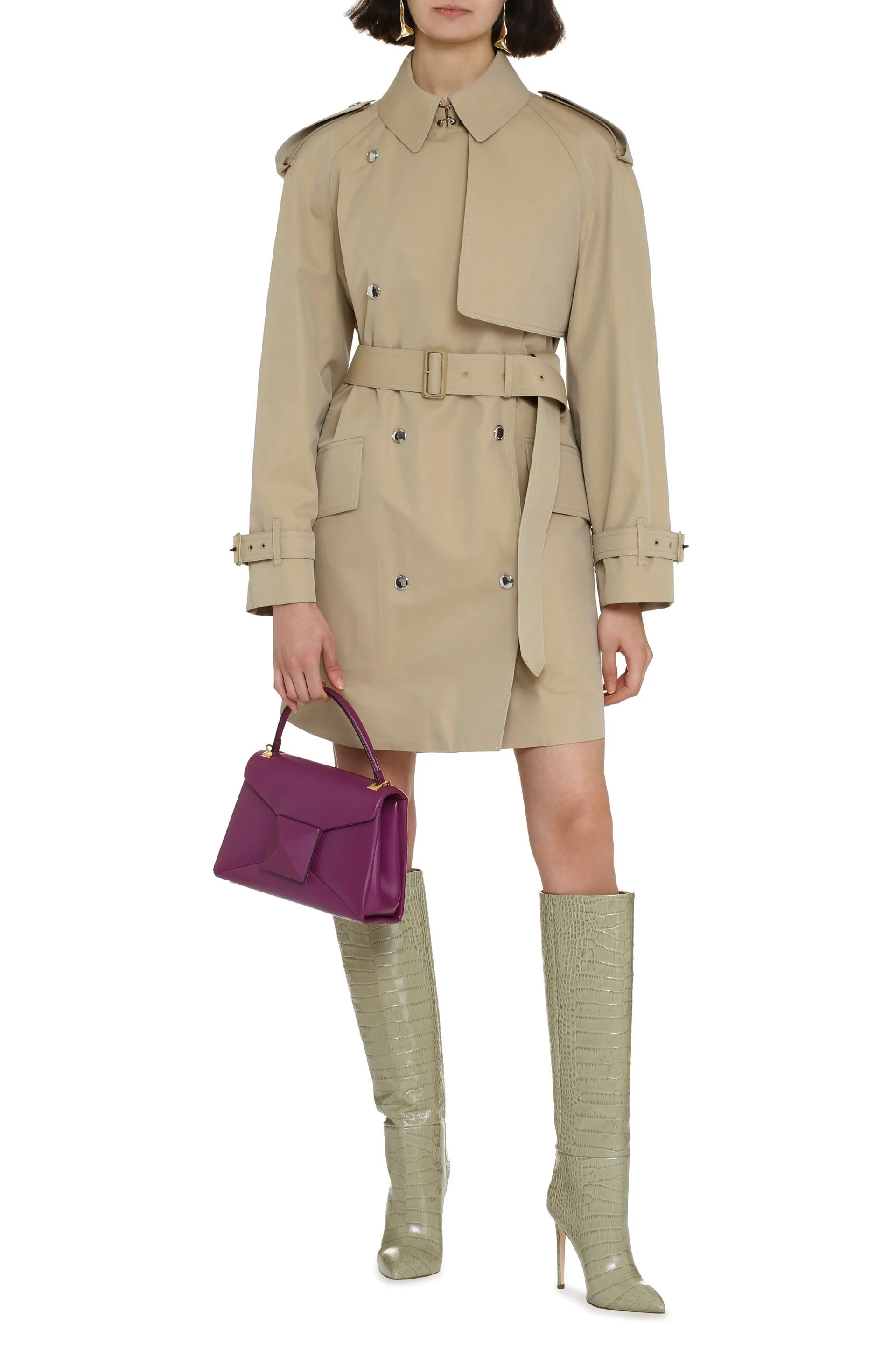 Beige Gabardine Trench Coat sold by Lord & Taylor product image thumbnail 3