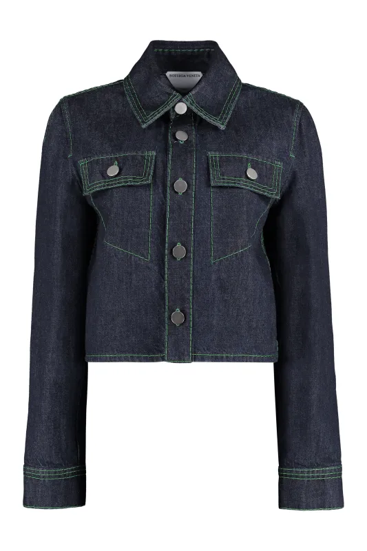 Denim Shirt with Contrast Stitching sold by Lord & Taylor