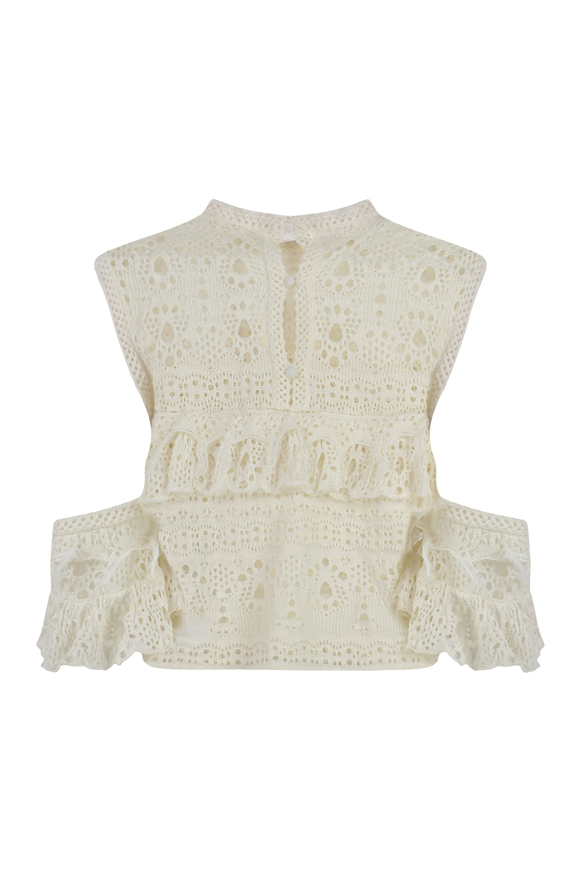 Ivory Crochet Knit Top sold by Lord & Taylor product image thumbnail 2