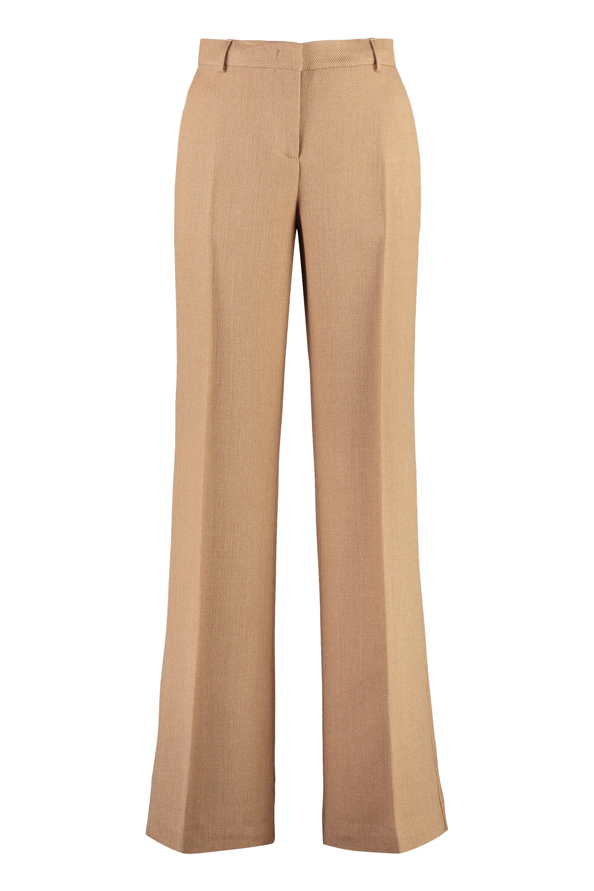 Beige Flared Trousers sold by Lord & Taylor