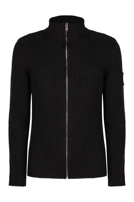 Virgin Wool Ribbed Cardigan sold by Lord & Taylor
