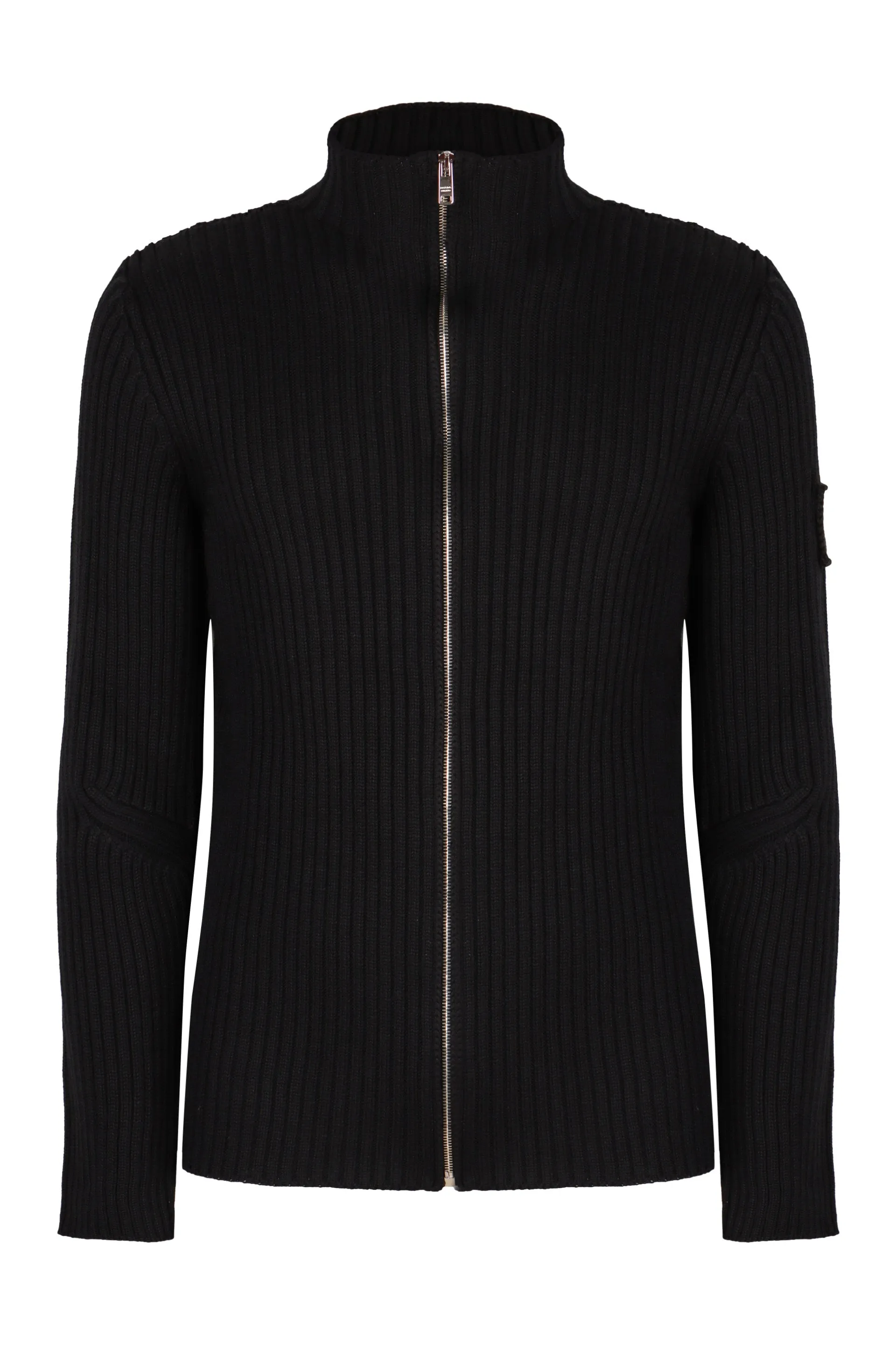 Virgin Wool Ribbed Cardigan sold by Lord & Taylor