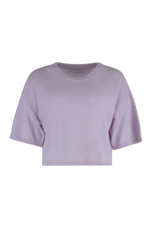 Lilac Miles Short Sleeve Sweater made by Sablyn