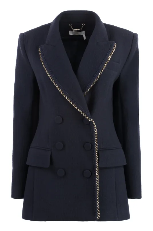Double-Breasted Virgin Wool Jacket sold by Lord & Taylor