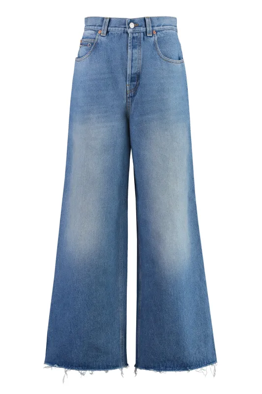 High-Waist Wide-Leg Jeans sold by Lord & Taylor